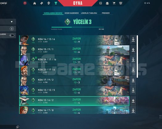 SON SEZON DOLU İMMO UĞURLUKLU YÜCE 3 HESAP