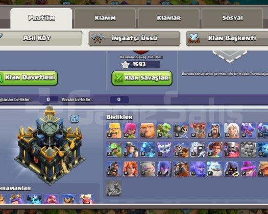 COC BB17 bol yeşil taşlı ömürlük hesap