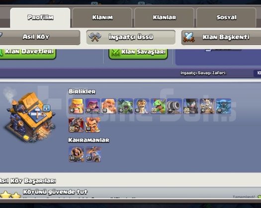 COC BB17 bol yeşil taşlı ömürlük hesap