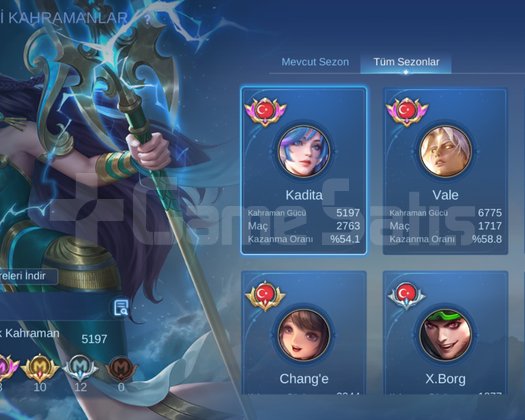 5 senelik hesabım satılık acill full mid main çar