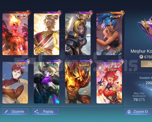 5 senelik hesabım satılık acill full mid main çar