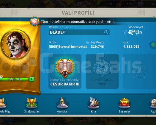 Oyuna giremiyorum yoğunluktan dolayı satıyorum