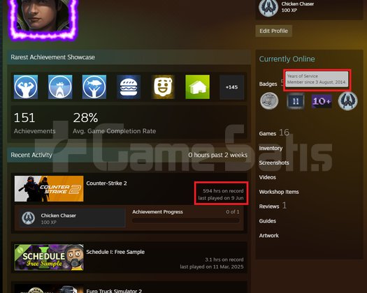 ANINDA TESLİM | 5 MADALYA | 594 SAAT | FACEIT