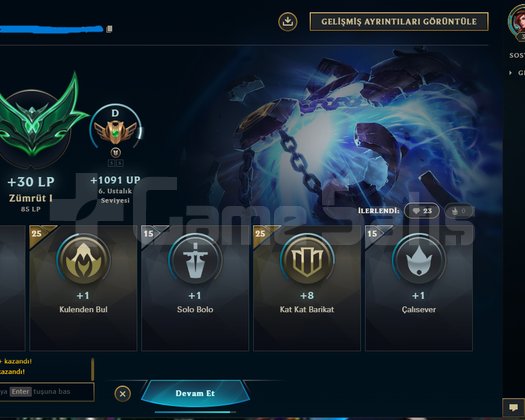 EUW/DIAMOND 4 /+30LP-10 LP GAIN / MASTER ELO