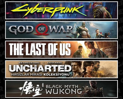 Cyberpunk +GOW +TLOU1 +UNCH +Wukong