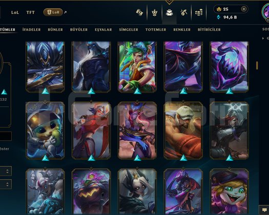 1218 LEVEL / 324 SKİN / FUL HERO +MAİL +14K SATIŞ