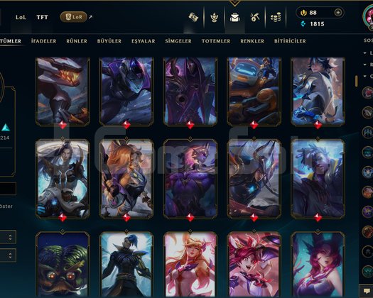 546 LEVEL / 427 SKİN / FUL HERO +MAİL +14K SATIŞ