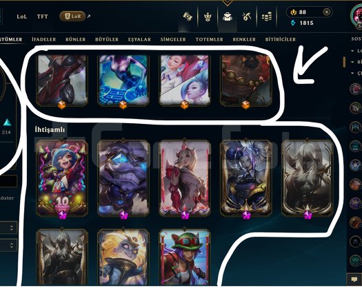 546 LEVEL / 427 SKİN / FUL HERO +MAİL +14K SATIŞ