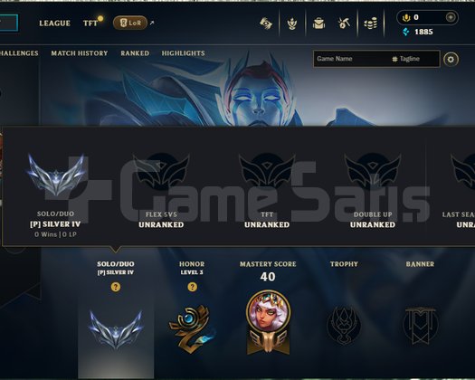 EUW SİLVER 4 HESAP 1 OYUN OYNANMIŞ