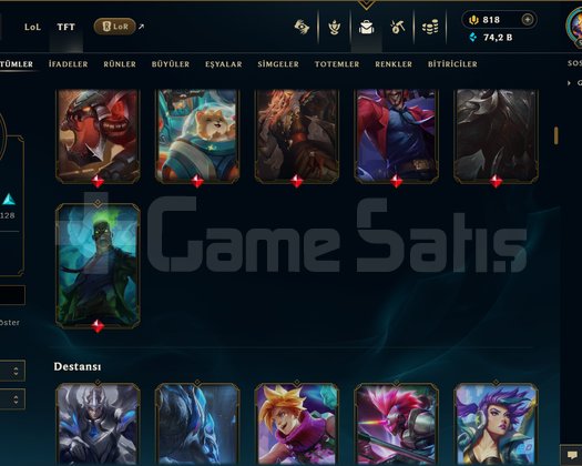 988 LEVEL / 330 SKİN / FUL HERO +MAİL +14K SATIŞ