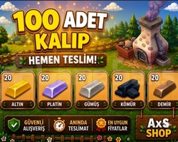 100 Adet Kalıp ANINDA TESLİMAT