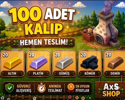 100 Adet Kalıp ANINDA TESLİMAT