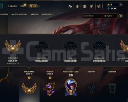 EUW GOLD 4 AZ OYUNLU HESAP