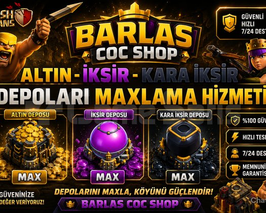 Clash Of Clans Depo Maxlama Hizmeti