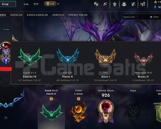 606 LEVEL 328 KOSTÜM +140 SATIS