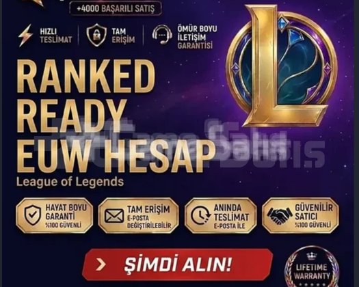 EUW + RANED READY + HANDMADE + YÜKSEK MMR