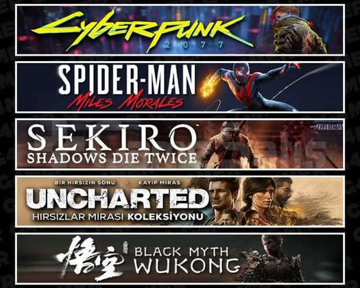 Cyberpunk +Miles +Sekiro +UNCH +Wukong
