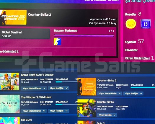 Cs2 hesabım satılıktır 17 madalyalı 4.5k saat