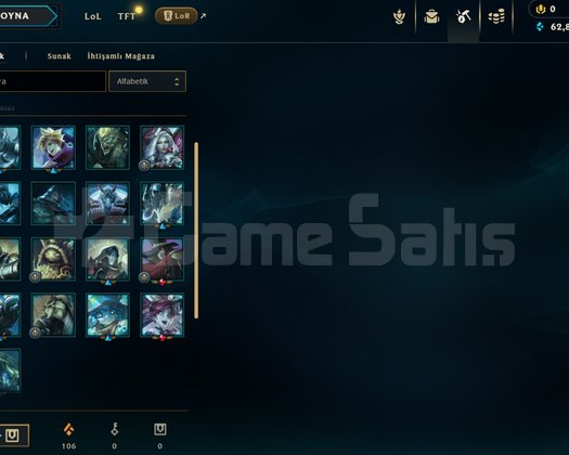 EUW ZÜMRÜT 4SOLOQHANDMADE HESAP 60K MAVİ ÖZ +30 LP