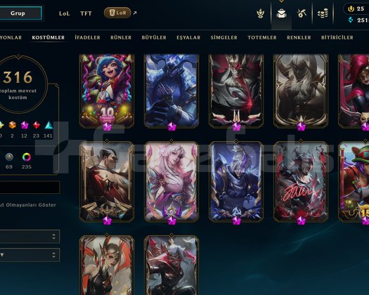 YÜKSELEN EFSANE AHRİ + 325 KOSTÜM + ELMAS 2