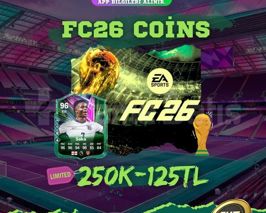 FC26 FUT Coins - 250K/125TL PC-PS-XBOX