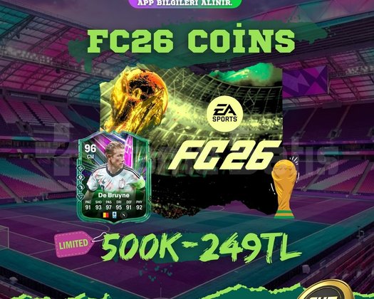 FC26 FUT Coins - 500K/249TL PC-PS-XBOX