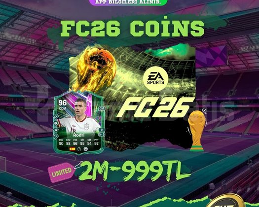 FC26 FUT Coins - 2 MİLYON/999TL PC-PS-XBOX