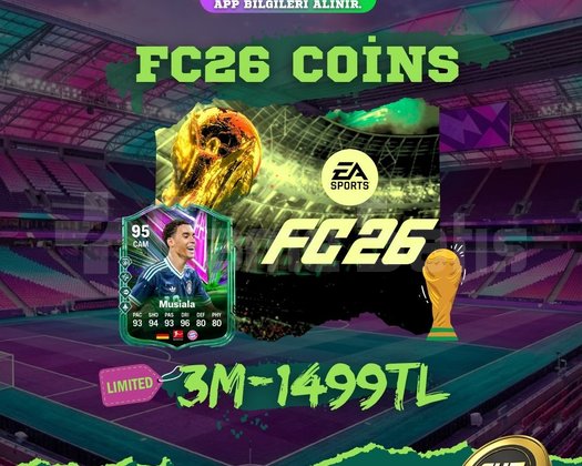 FC26 FUT Coins - 3 MİLYON/1499TL PC-PS-XBOX