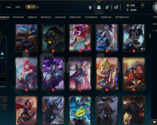 519 LEVEL / 349 SKİN / FUL HERO +MAİL +14K SATIŞ