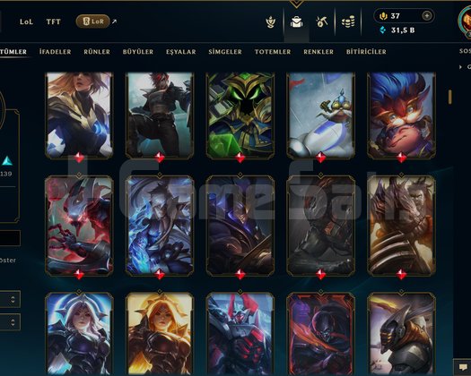 376 LEVEL / 317 SKİN / FUL HERO +MAİL +TELEFON
