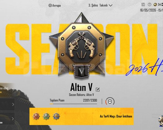 TEK BAĞ !! ALTIN V + 2X ID KARTI ++