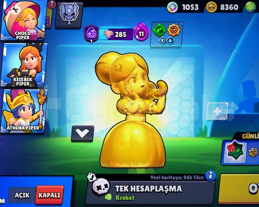 BÜTÜN PIPER KOSTÜMLERİ OLAN BAŞLANGIÇ HESABI
