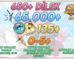 EU | UL45+ 650+ Wish 65000+ Astrite 135+ Tides