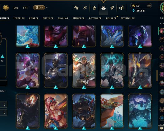 EUW 330 LEVEL MAİLLİ HANDMADE 88 SKİNLİ DOLU!!!