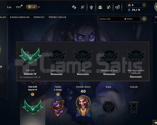 EUW / EMERALD 4 / 71 WR UYGUN HESAP