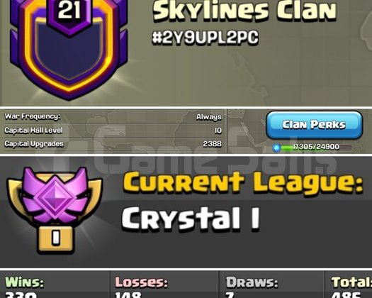 21sv Skylines Clan Kristal1 Başkent10 HemenTeslim