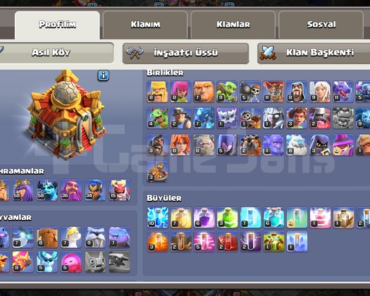 TH16- 176 SEVİYE UYGUN FİYATLI HESAP 3500+ TAŞ