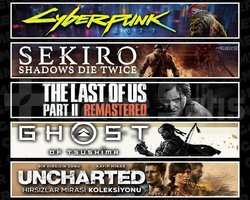 Cyberpunk +Sekiro +TLOU2 +Tsushima +Uncharted