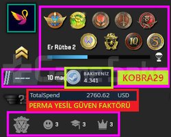 NADİR ! FACEİT! 90K OYUN+9 MADALYA 51 WİN 620 SAAT