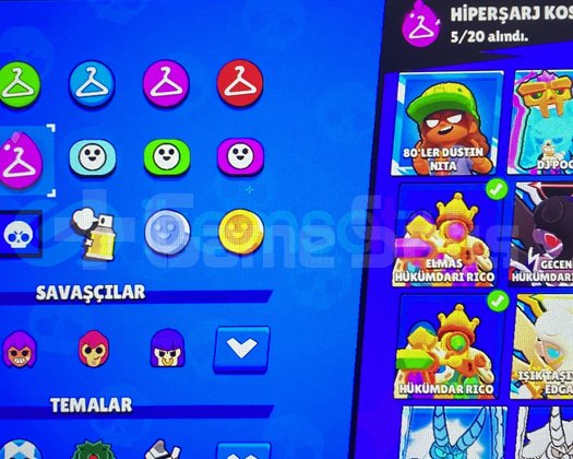 54k 5 sezon brawl pass plus açılmış 102 karakter