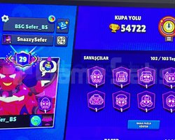 54k 5 sezon brawl pass plus açılmış 102 karakter