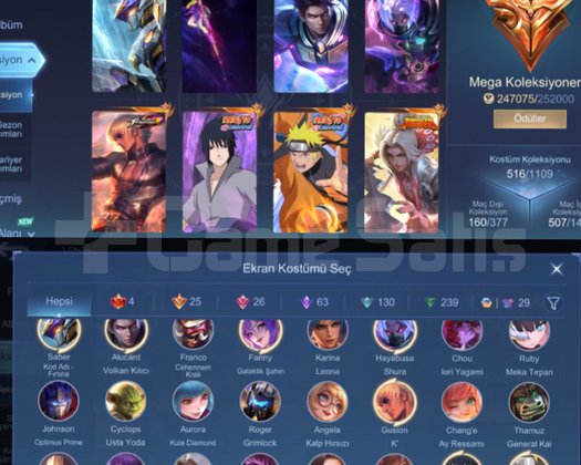 MEGA II SUİ SKIN DOLU
