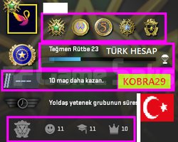 TR HESAP+FACEİT+6 MADALYA 397 WİN 985 SAAT SEÇKİN