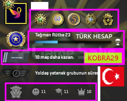 TR HESAP+FACEİT+6 MADALYA 397 WİN 985 SAAT SEÇKİN
