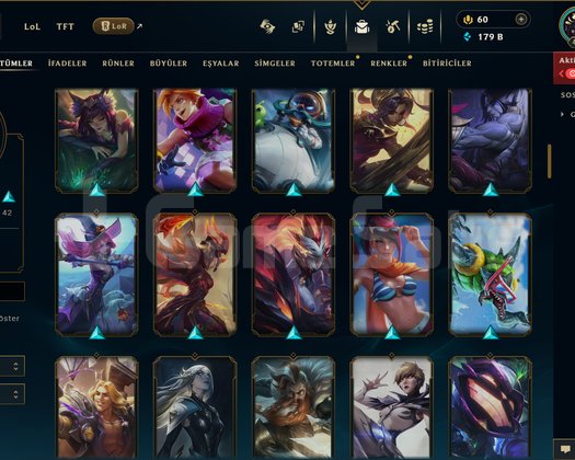 441 LEVEL / 117 SKİN / FUL HERO +MAİL +14K SATIŞ