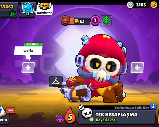33k kupalı Brawl stars hesabı.