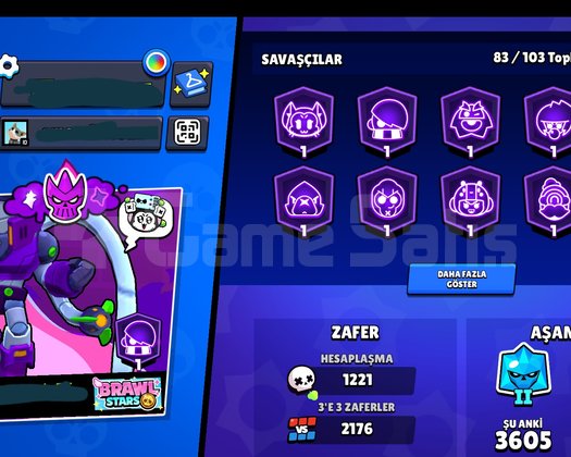 33k kupalı Brawl stars hesabı.
