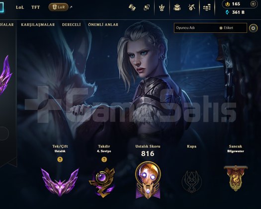 Ban Yemez Hesap İlk Sezonlardan Beri Main Hesabım