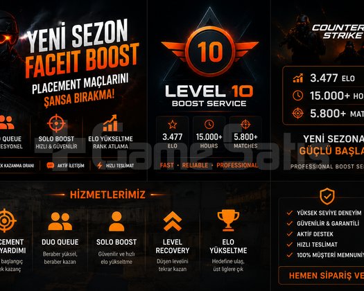 FACEIT BOOST HİZMETİ | PLACEMENT MAÇLARI | DUO