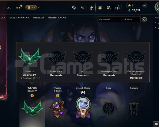 EUW / EMERALD 4 / 74 WR